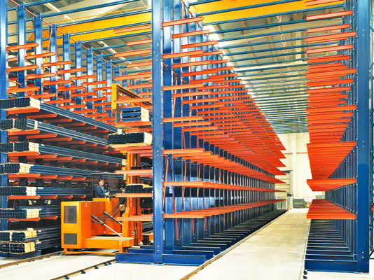 Cremalheiras ajustáveis da madeira serrada do modilhão, sistema do racking do metal para por muito tempo/materiais volumosos