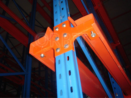 Système résistant de défilement ligne par ligne de palette d'entrepôt à plusieurs niveaux avec en partie double