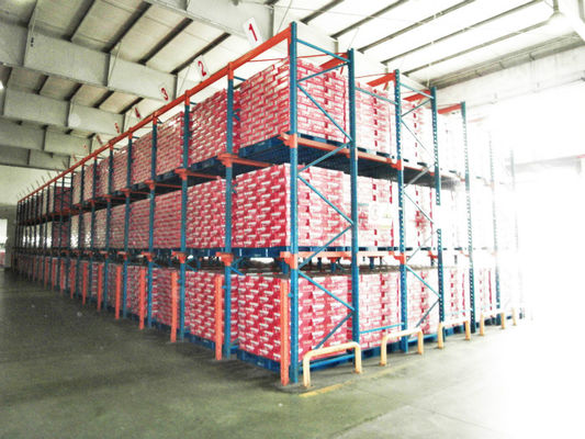 Poeder Met een laag bedekte Aandrijving in Palletrek, het Duurzame Staalpallet Rekken