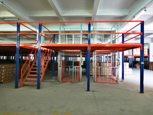 L'acciaio per costruzioni edili ha alzato il pavimento di mezzanino di stoccaggio, 1 livello/2 livelli/3 livelli