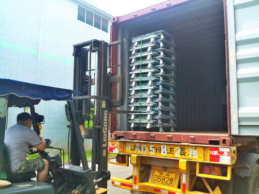 ก้านแท่นวางสินค้าแบบก้านตะแกรงแบบพับได้พร้อมผิวเคลือบสังกะสี