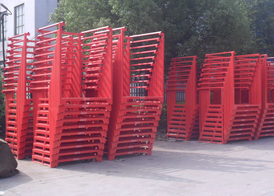 पाउडर भंडारण मौसमी माल के लिए पोर्टेबल Stacking रैक लेपित