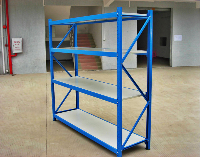 Medium Duty lebar Span Racking, Long Span Shelf Dengan Balok Langkah