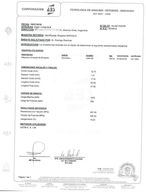 CINA Guangdong ORBIT Metal Products Co., Ltd Sertifikasi