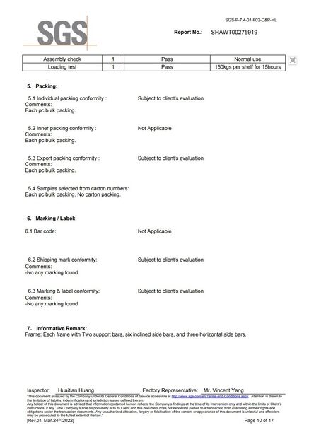 CINA Guangdong ORBIT Metal Products Co., Ltd Sertifikasi